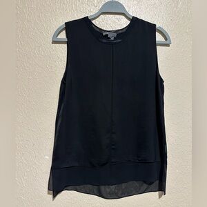Vince Tank Size Small Silk Blend Sleeveless‎ Black